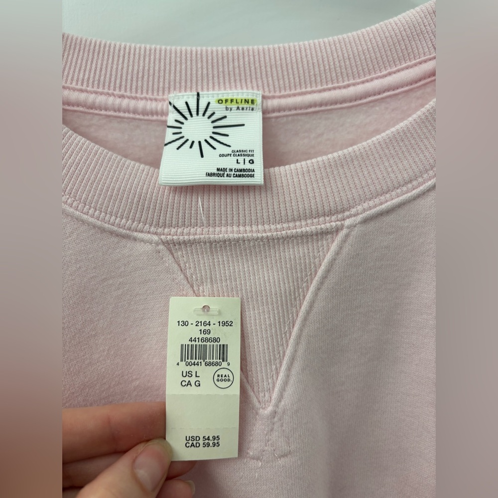OFFLINE By Aerie Cloud Fleece Classic Crewneck Sweatshirt - Picture 4 of 7